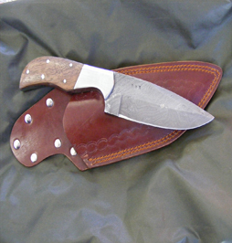 hunting knife damascus 7